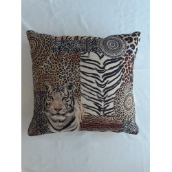 housse de coussins motif tigre