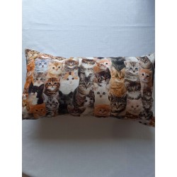 housse de coussins motif chats