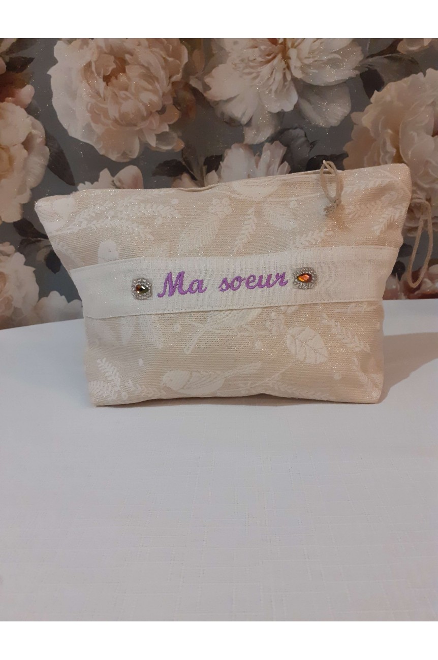 Trousse de toilette "Ma sœur"