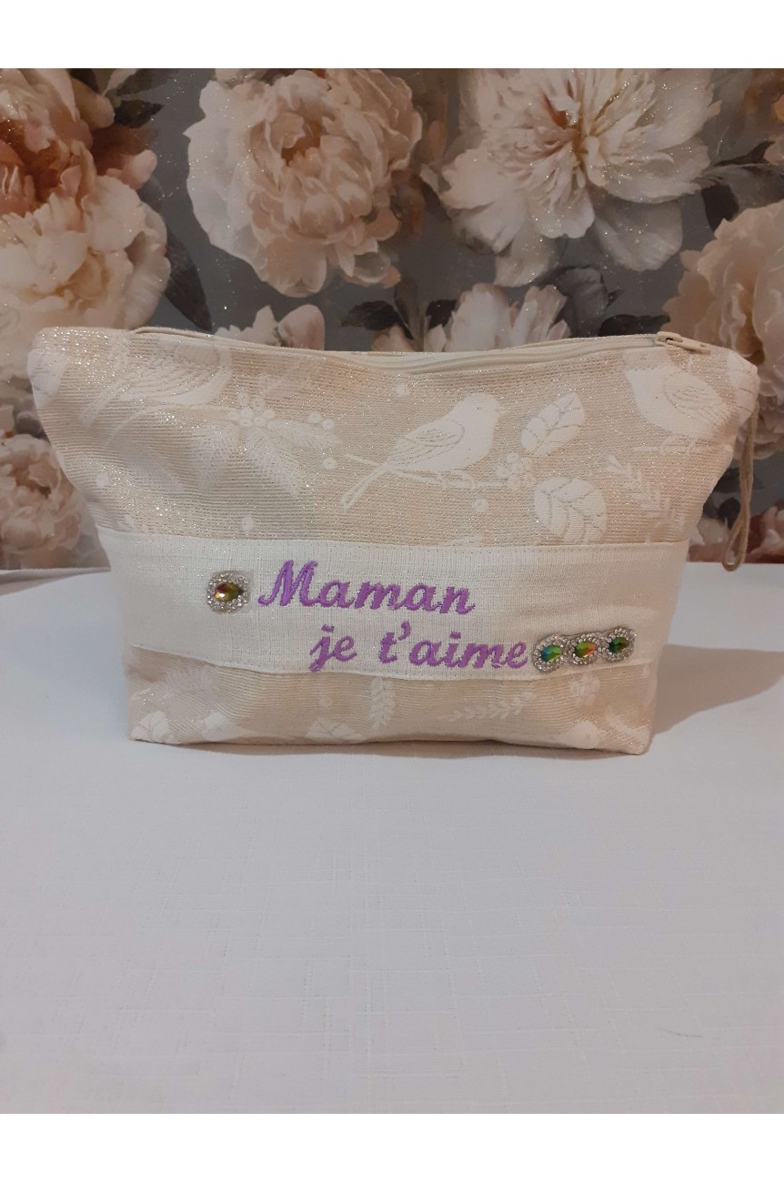 Trousse de toilette "Maman je t'aime"