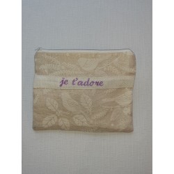 Trousse de toilette "je t'adore"