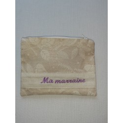 Trousse de toilette "ma marraine"