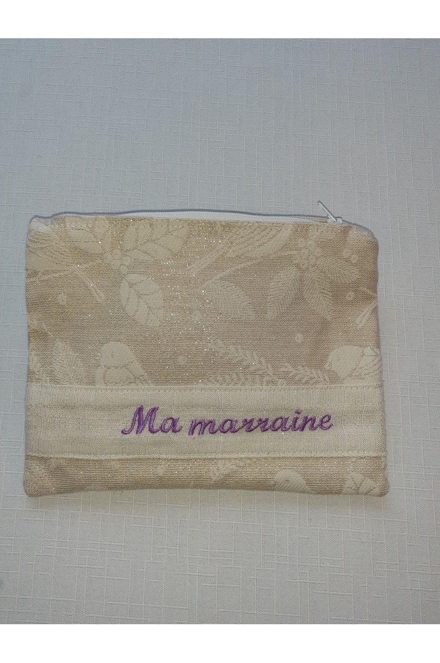 Trousse de toilette "ma marraine"